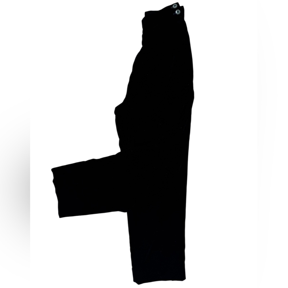 90 TALBOTS VELVET BLACK HIGH WAIST STRAIGHT LEG PANTS ELEGANT EVENING WEAR SZ 4P - Picture 2 of 7